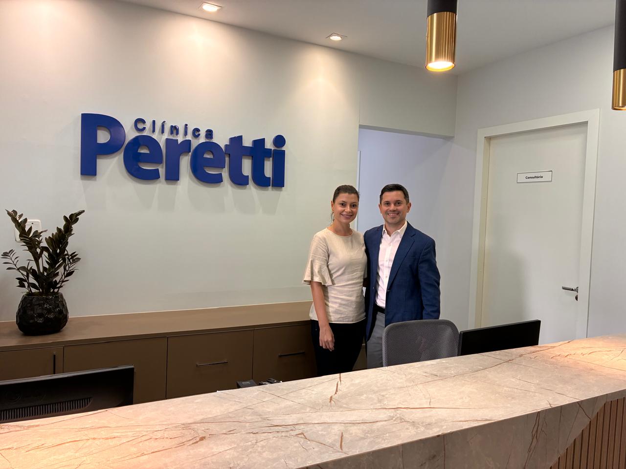 Recepção da Clínica Peretti em Encantado
